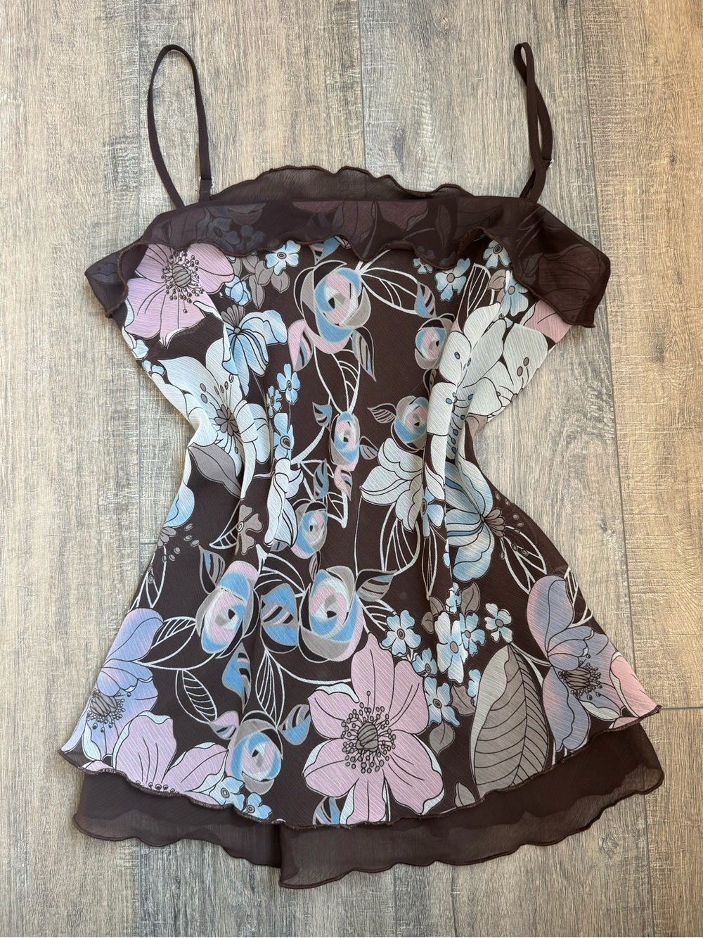 New Look Y2K Vintage Euro Fairy Floral Tank Top